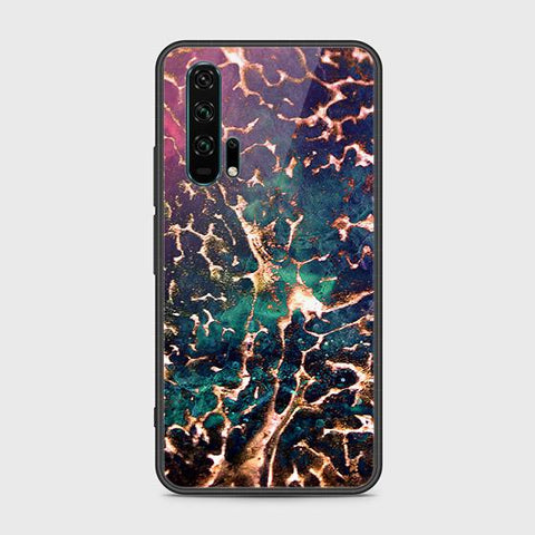 Honor 20 Pro Cover - Colorful Marble Series - HQ Ultra Shine Premium Infinity Glass Soft Silicon Borders Case