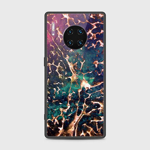 Huawei Mate 30 Pro Cover - Colorful Marble Series - HQ Ultra Shine Premium Infinity Glass Soft Silicon Borders Case