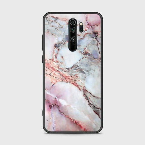 Xiaomi Redmi Note 8 Pro Cover - Colorful Marble Series - HQ Ultra Shine Premium Infinity Glass Soft Silicon Borders Case