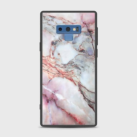 Samsung Galaxy Note 9 Cover - Colorful Marble Series - HQ Ultra Shine Premium Infinity Glass Soft Silicon Borders Case