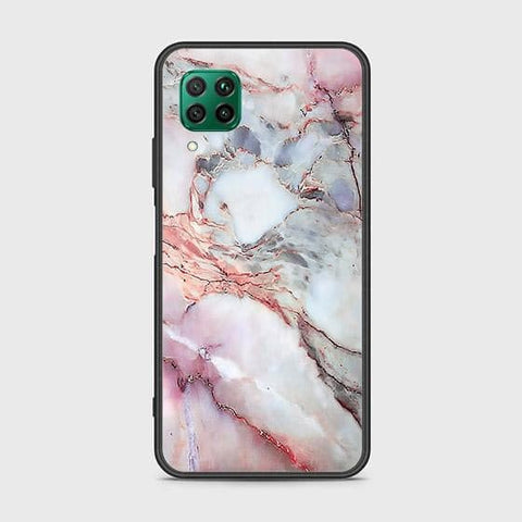 Huawei P40 Lite Cover - Colorful Marble Series - HQ Ultra Shine Premium Infinity Glass Soft Silicon Borders Case