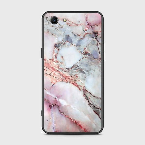 Oppo A1 Cover - Colorful Marble Series - HQ Ultra Shine Premium Infinity Glass Soft Silicon Borders Case