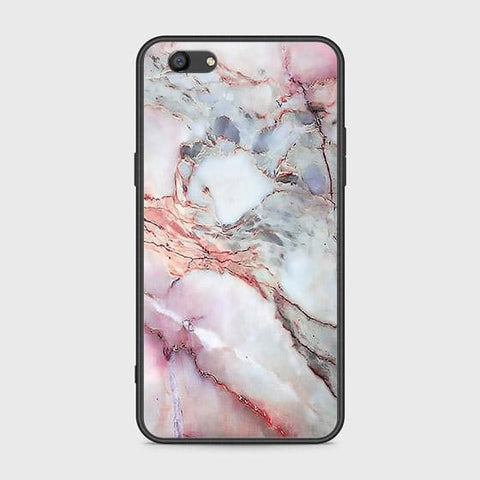 Oppo A77 Cover - Colorful Marble Series - HQ Ultra Shine Premium Infinity Glass Soft Silicon Borders Case