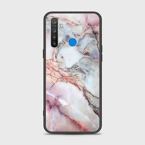 Realme 5i Cover - Colorful Marble Series - HQ Ultra Shine Premium Infinity Glass Soft Silicon Borders Case