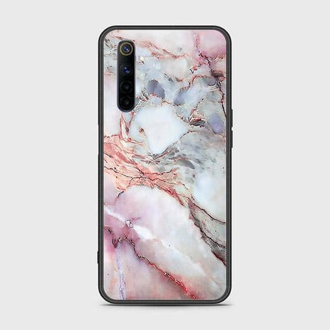 Realme 6 Cover - Colorful Marble Series - HQ Ultra Shine Premium Infinity Glass Soft Silicon Borders Case