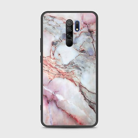 Xiaomi Redmi 9 Prime Cover - Colorful Marble Series - HQ Ultra Shine Premium Infinity Glass Soft Silicon Borders Case