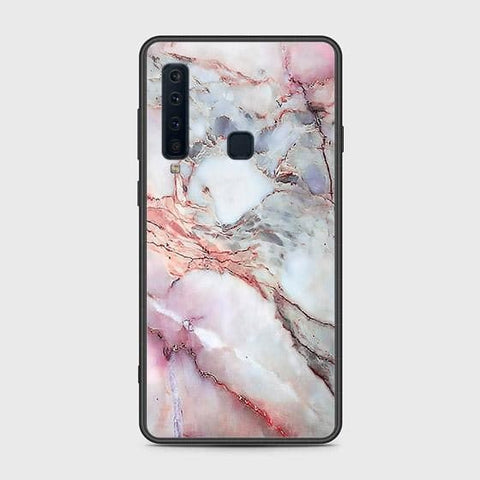 Samsung Galaxy A9 2018 Cover - Colorful Marble Series - HQ Ultra Shine Premium Infinity Glass Soft Silicon Borders Case