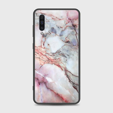 Samsung Galaxy A50 Cover - Colorful Marble Series - HQ Ultra Shine Premium Infinity Glass Soft Silicon Borders Case