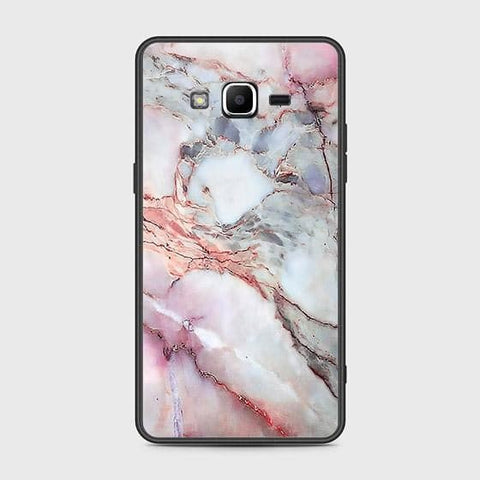 Samsung Galaxy J2 Prime Cover - Colorful Marble Series - HQ Ultra Shine Premium Infinity Glass Soft Silicon Borders Case