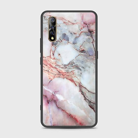 Vivo S1 Cover - Colorful Marble Series - HQ Ultra Shine Premium Infinity Glass Soft Silicon Borders Case