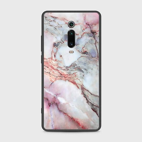 Xiaomi Mi 9T Cover - Colorful Marble Series - HQ Ultra Shine Premium Infinity Glass Soft Silicon Borders Case