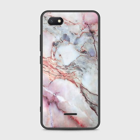 Xiaomi Redmi 6A Cover - Colorful Marble Series - HQ Ultra Shine Premium Infinity Glass Soft Silicon Borders Case