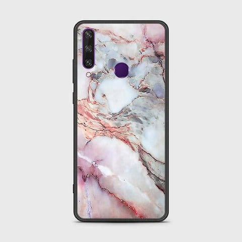 Huawei Y6p Cover - Colorful Marble Series - HQ Ultra Shine Premium Infinity Glass Soft Silicon Borders Case