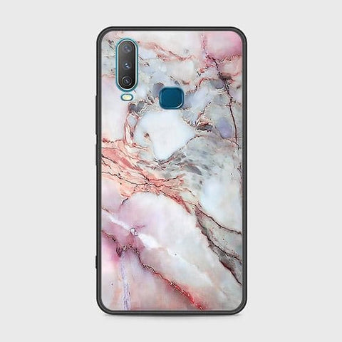 Vivo Y15 Cover - Colorful Marble Series - HQ Ultra Shine Premium Infinity Glass Soft Silicon Borders Case