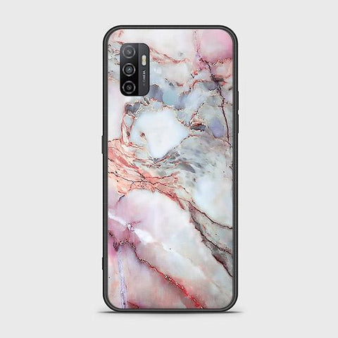 Oppo A53s Cover - Colorful Marble Series - HQ Ultra Shine Premium Infinity Glass Soft Silicon Borders Case