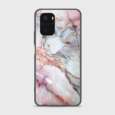 Xiaomi Redmi Note 10 4G Cover - Colorful Marble Series - HQ Ultra Shine Premium Infinity Glass Soft Silicon Borders Case