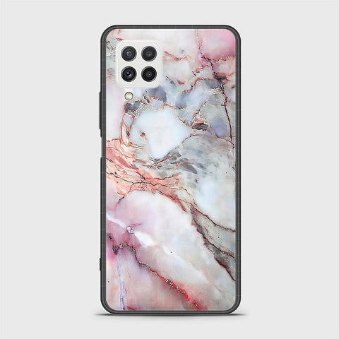 Samsung Galaxy M32 Cover- Colorful Marble Series - HQ Ultra Shine Premium Infinity Glass Soft Silicon Borders Case