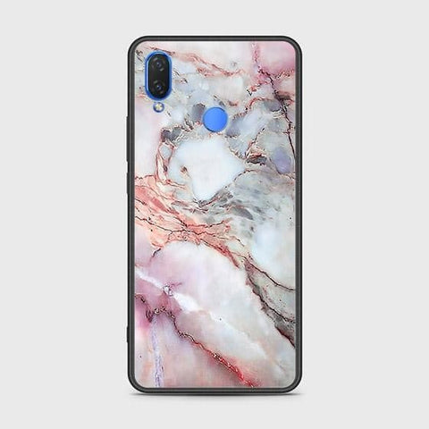 Honor 8C Cover - Colorful Marble Series - HQ Ultra Shine Premium Infinity Glass Soft Silicon Borders Case