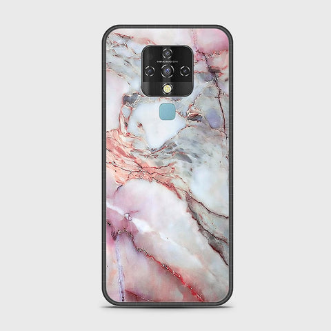 Tecno Camon 16 Cover - Colorful Marble Series - HQ Ultra Shine Premium Infinity Glass Soft Silicon Borders Case