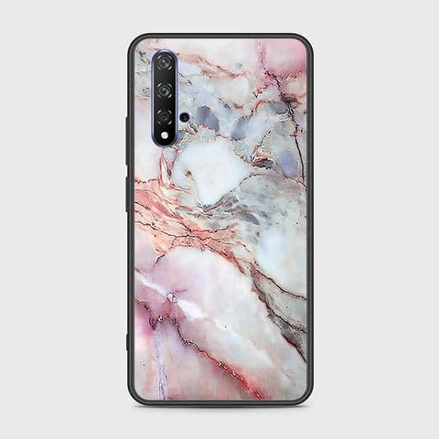 Honor 20 Cover - Colorful Marble Series - HQ Ultra Shine Premium Infinity Glass Soft Silicon Borders Case