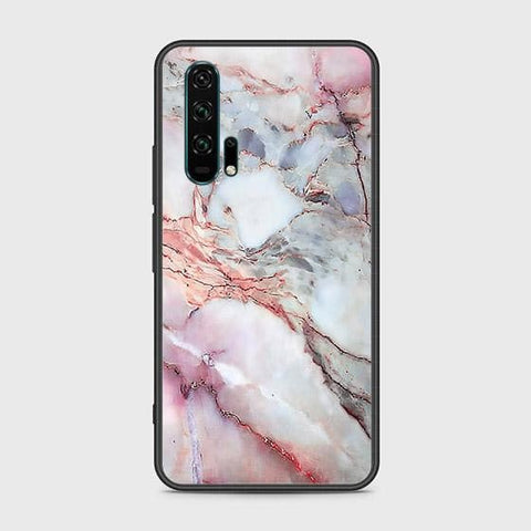 Honor 20 Pro Cover - Colorful Marble Series - HQ Ultra Shine Premium Infinity Glass Soft Silicon Borders Case