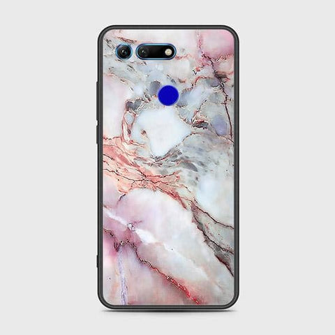 Huawei Honor View 20 Cover - Colorful Marble Series - HQ Ultra Shine Premium Infinity Glass Soft Silicon Borders Case