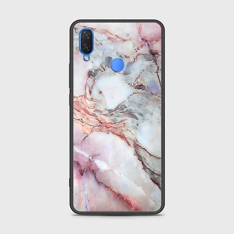 Huawei Y6s 2019 Cover - Colorful Marble Series - HQ Ultra Shine Premium Infinity Glass Soft Silicon Borders Case