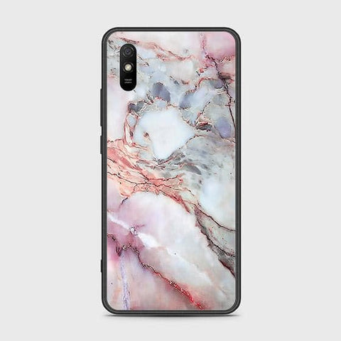 Xiaomi Redmi 9i Cover - Colorful Marble Series - HQ Ultra Shine Premium Infinity Glass Soft Silicon Borders Case