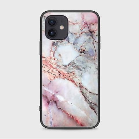 iPhone 12 Mini Cover - Colorful Marble Series - HQ Ultra Shine Premium Infinity Glass Soft Silicon Borders Case