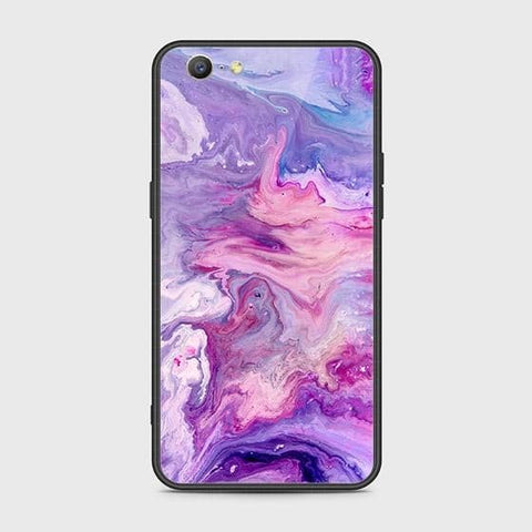 Oppo A39 Cover - Colorful Marble Series - HQ Ultra Shine Premium Infinity Glass Soft Silicon Borders Case