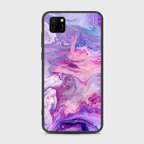 Honor 9S Cover - Colorful Marble Series - HQ Ultra Shine Premium Infinity Glass Soft Silicon Borders Case