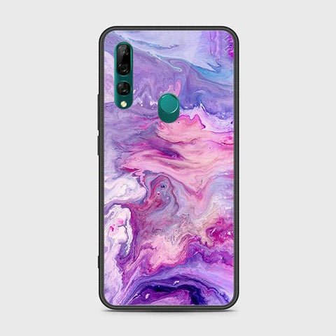 Honor 9X Cover - Colorful Marble Series - HQ Ultra Shine Premium Infinity Glass Soft Silicon Borders Case
