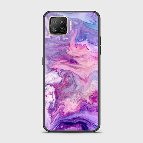 Oppo Reno 4 Lite Cover - Colorful Marble Series - HQ Ultra Shine Premium Infinity Glass Soft Silicon Borders Case