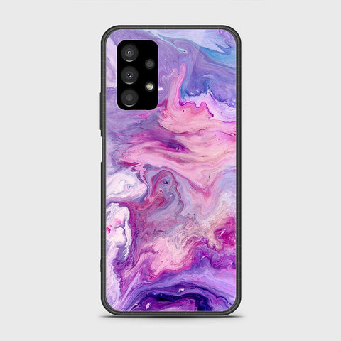 Samsung Galaxy A13 4G Cover- Colorful Marble Series - HQ Ultra Shine Premium Infinity Glass Soft Silicon Borders Case