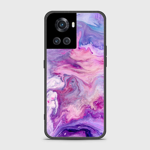 OnePlus Ace Cover- Colorful Marble Series - HQ Ultra Shine Premium Infinity Glass Soft Silicon Borders Case