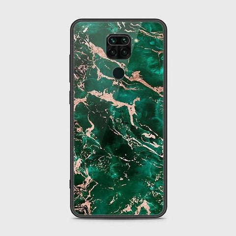 Xiaomi Redmi Note 9 Cover - Colorful Marble Series - HQ Ultra Shine Premium Infinity Glass Soft Silicon Borders Case