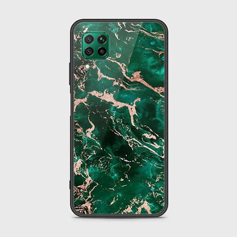 Huawei P40 Lite Cover - Colorful Marble Series - HQ Ultra Shine Premium Infinity Glass Soft Silicon Borders Case