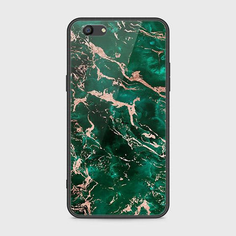 Oppo A77 Cover - Colorful Marble Series - HQ Ultra Shine Premium Infinity Glass Soft Silicon Borders Case