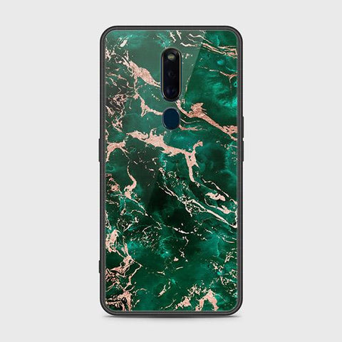 Oppo F11 Pro Cover - Colorful Marble Series - HQ Ultra Shine Premium Infinity Glass Soft Silicon Borders Case