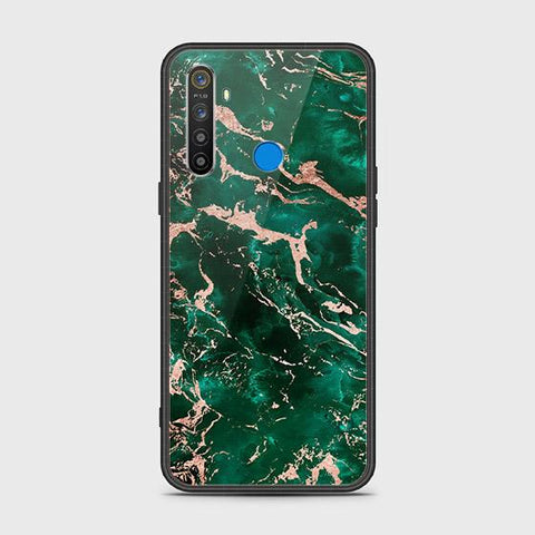 Realme 5i Cover - Colorful Marble Series - HQ Ultra Shine Premium Infinity Glass Soft Silicon Borders Case