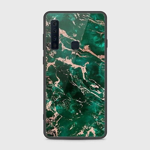 Samsung Galaxy A9 2018 Cover - Colorful Marble Series - HQ Ultra Shine Premium Infinity Glass Soft Silicon Borders Case