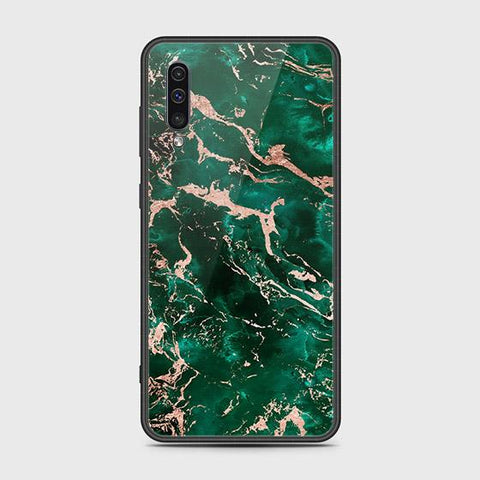 Samsung Galaxy A50 Cover - Colorful Marble Series - HQ Ultra Shine Premium Infinity Glass Soft Silicon Borders Case