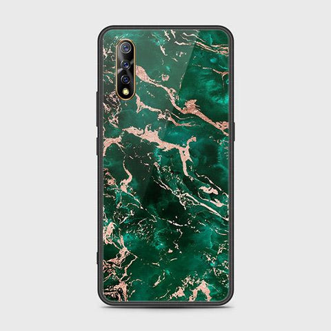 Vivo S1 Cover - Colorful Marble Series - HQ Ultra Shine Premium Infinity Glass Soft Silicon Borders Case