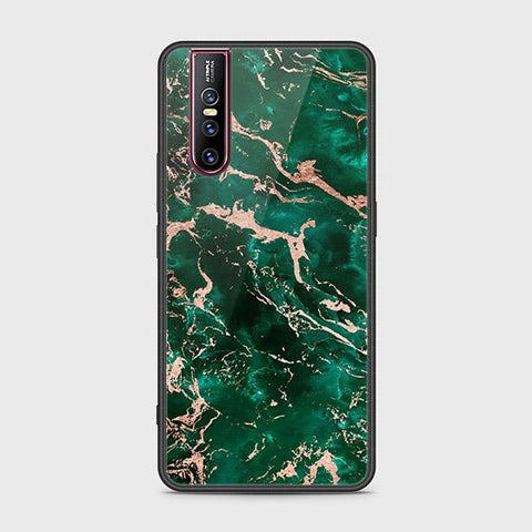 Vivo V15 Pro Cover - Colorful Marble Series - HQ Ultra Shine Premium Infinity Glass Soft Silicon Borders Case