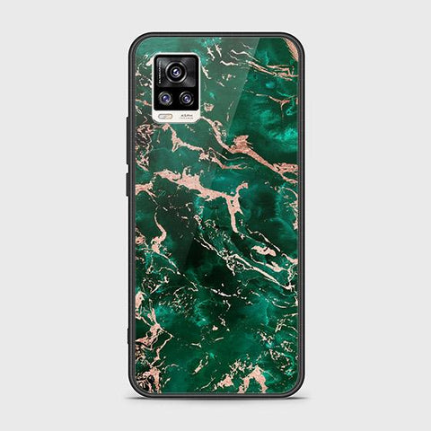 Vivo V20 Cover - Colorful Marble Series - HQ Ultra Shine Premium Infinity Glass Soft Silicon Borders Case
