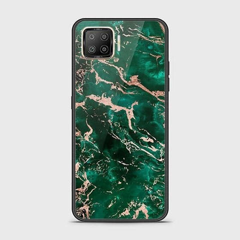 Oppo Reno 4 Lite Cover - Colorful Marble Series - HQ Ultra Shine Premium Infinity Glass Soft Silicon Borders Case