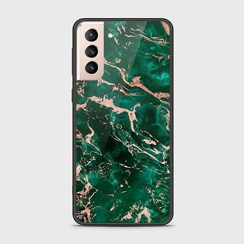 Samsung Galaxy S21 5G Cover - Colorful Marble Series - D186 - HQ Ultra Shine Premium Infinity Glass Soft Silicon Borders Case ( Fast Delivery )