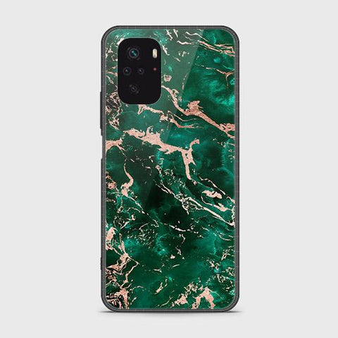 Xiaomi Redmi Note 10 4G Cover - Colorful Marble Series - HQ Ultra Shine Premium Infinity Glass Soft Silicon Borders Case