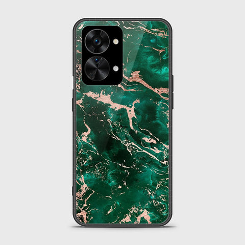 OnePlus Nord 2T Cover - Colorful Marble Series - HQ Ultra Shine Premium Infinity Glass Soft Silicon Borders Case