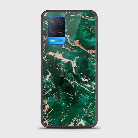 Oppo A54 4G Cover- Colorful Marble Series - HQ Ultra Shine Premium Infinity Glass Soft Silicon Borders Case